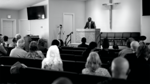 church meeting b&w edited